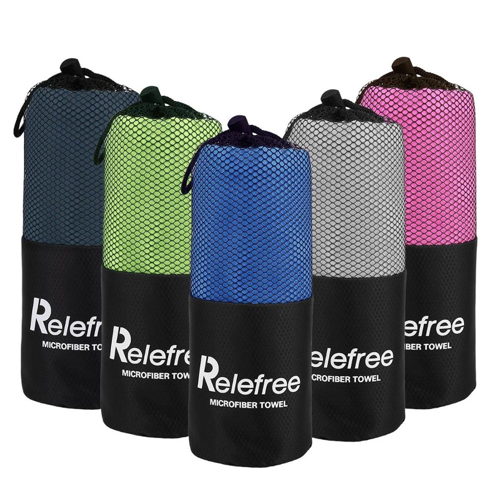 Microfibre Suede Sport Short Towels Printed With Elastic Band