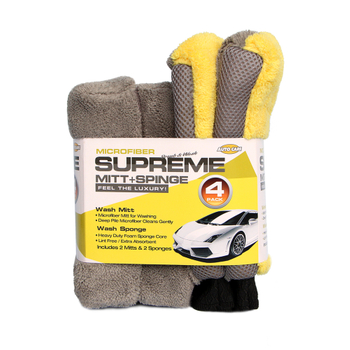 car microfiber mitt sponge applicator pad wash kit care cleaning set