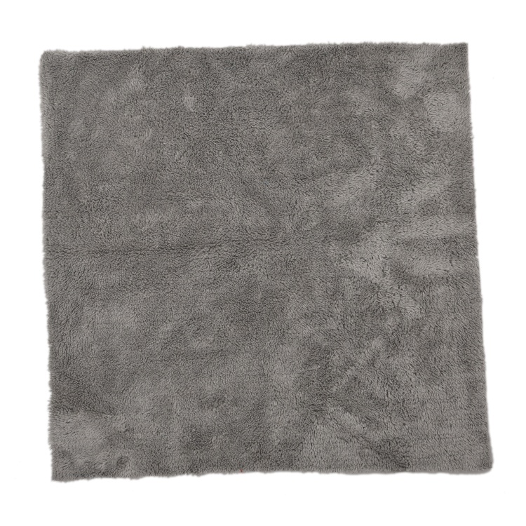 High absorption edgeless plush laser cut cleaning cloth microfiber coral fleece towel