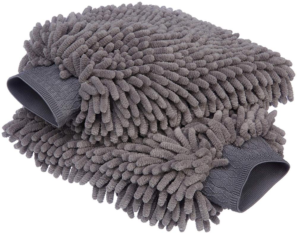 chenille noodle microfiber polyester synthetic wool car wash mitt