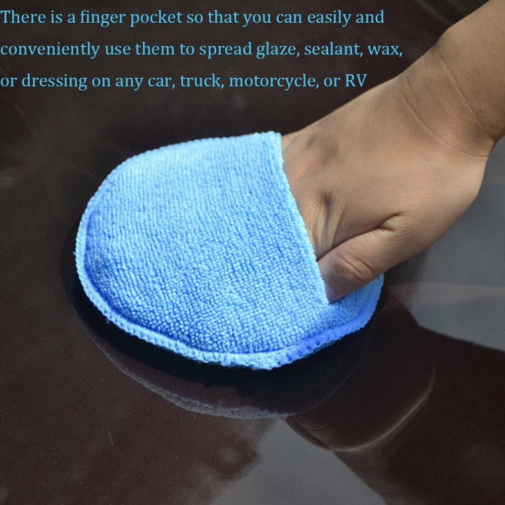 Car Care Products Car Polish Sponge Wax Applicator With Elastic