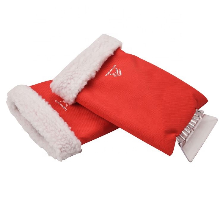 Good Sale Customized Hot Sell Promotional Plastic Warm Snow Glove Ice Scraper Mitt For Car Clean And Wash