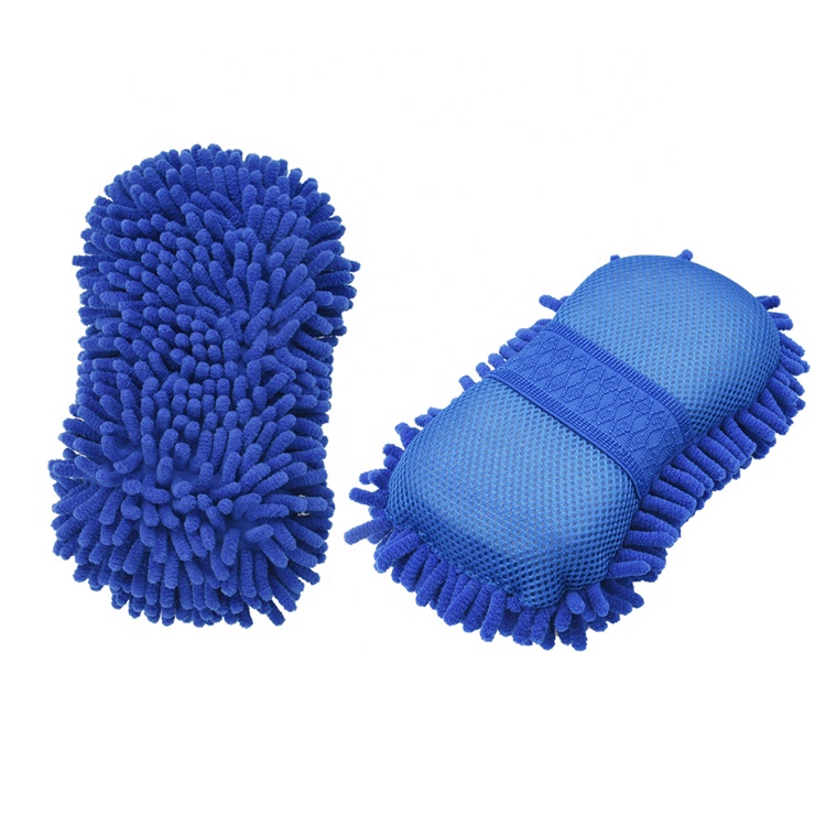 esponja manufacturer chenille microfiber car wash cleaning sponge