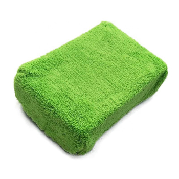 Hot selling microfiber water-absorbing quality washing plush car wash sponge