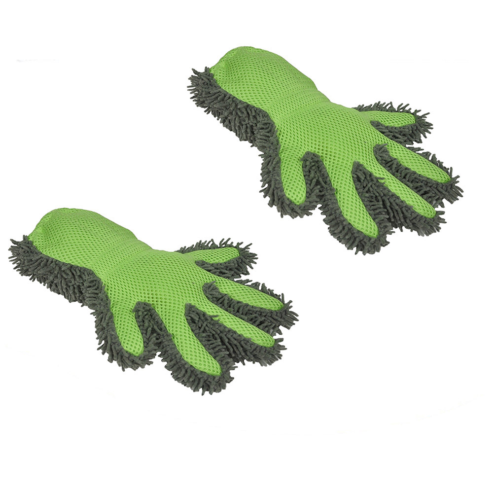 Multipurpose Household Cleaning Microfiber Removable Finger Gloves