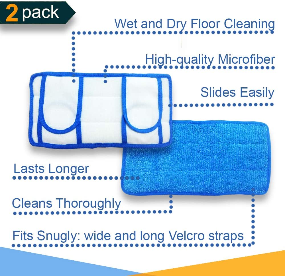 Washable Reusable Floor Microfiber mop head