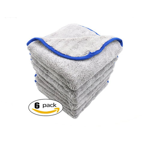 6PCKS Microfiber Polishing Cloths Car Towel For Car Cleaning