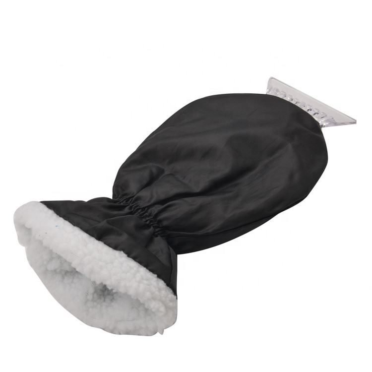 Customized Hot Sell Waterproof Ice Scraper Mitt For Car Clean And Wash Plastic Snow Shovel With Glove